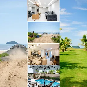  Apartamento Em Bal 150 M Da Com Sacada, Wi-fi, Piscina, Portaria 24h, Playground E Vaga De Garagem